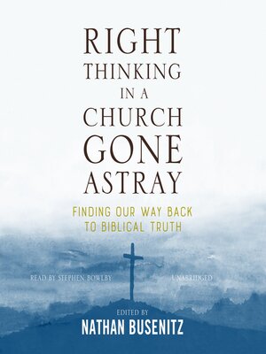 cover image of Right Thinking in a Church Gone Astray